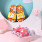 Lovely Boy And Girl Baby Slippers Rainbow